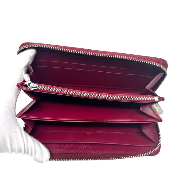 Louis Vuitton LV Epi Leather Zippy Long Wallet Burgundy - Picture 7 of 7